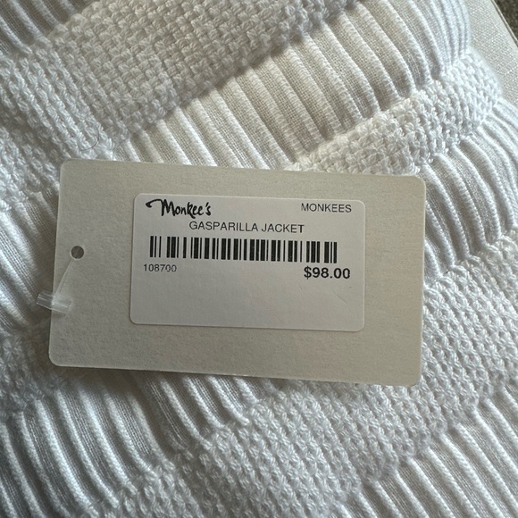 Rhinestone Fringe Crop Denim Jacket - Picture 7 of 7